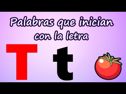 Palabras que inician con T | Aprende a leer y escribir