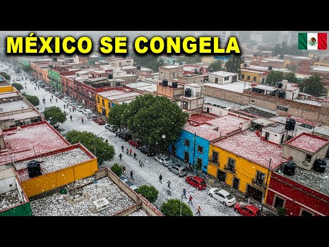 México se congela! Calles Cubiertas de Hielo y Caos Total en estos lugares CDMX