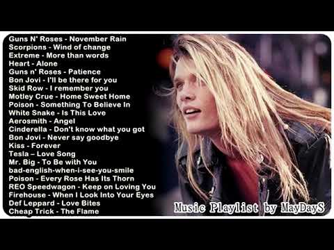 Power Ballads From Hair Bands | Slow Rock 80s 90s | The Best Rock Songs of 80s, 90s Playlist