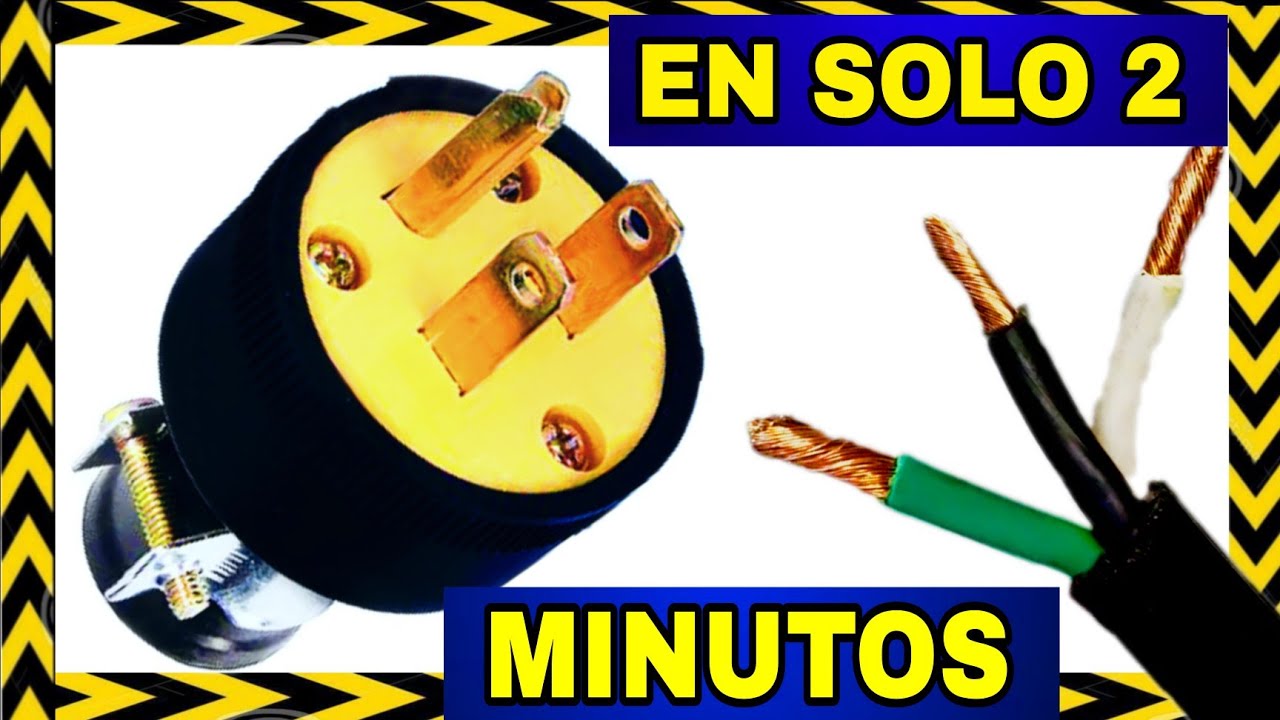 Tutorial RAPIDO ⚡ para Conectar CLAVIJA de 3 POLOS, ⚡ PASO a PASO