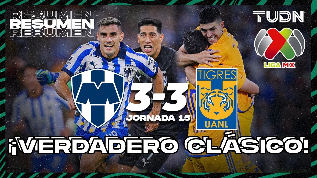 HIGHLIGHTS | Monterrey 3-3 Tigres | CL2024 - Liga Mx J15 | TUDN