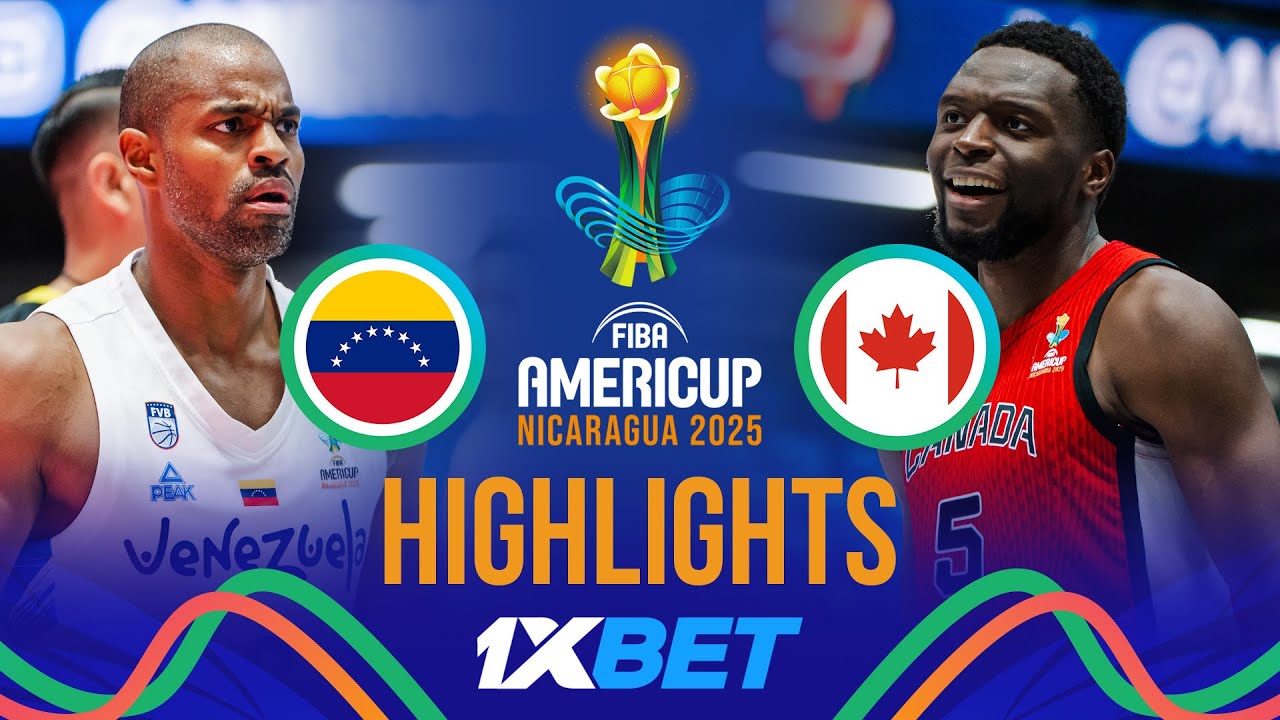 Venezuela 🇻🇪 vs Canada 🇨🇦 | 1XBET Highlights | FIBA AmeriCup 2025