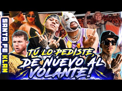 El rapero mexa más pegado del 2023 SANTA FE KLAN de nuevo #AlVolante con el Escorpión Dorado