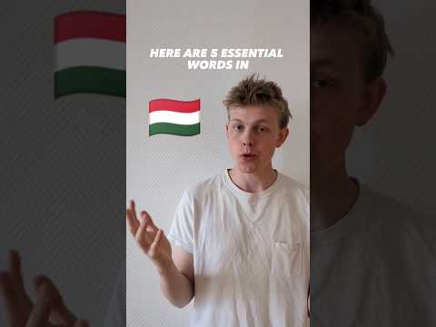 Learn 5 Essential Hungarian Words 🇭🇺 #shorts #language #hungarian #hungary