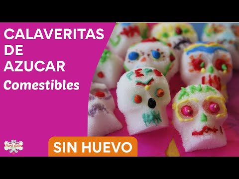 Calaveritas de Azúcar Comestibles | SIN HUEVO