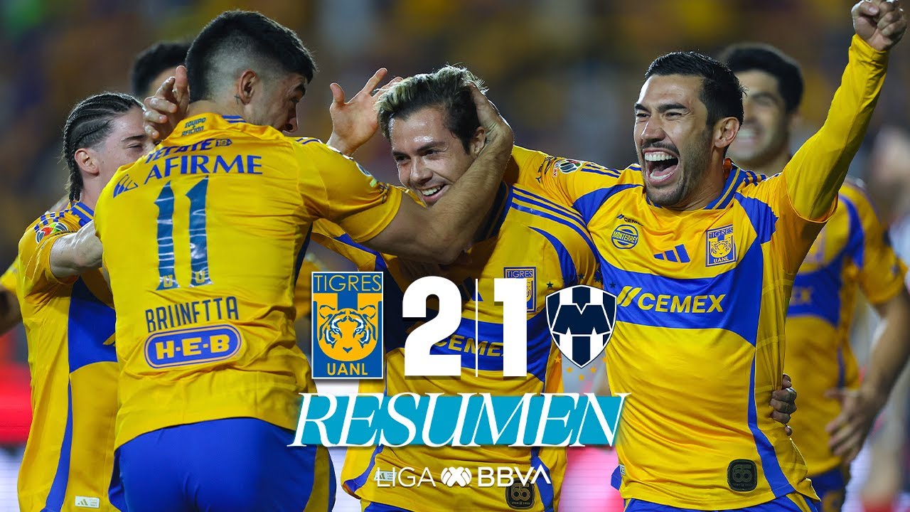TIGRES 2-1 MONTERREY J15 | ¡Remontada en el Clásico Regio! | Clausura 2025