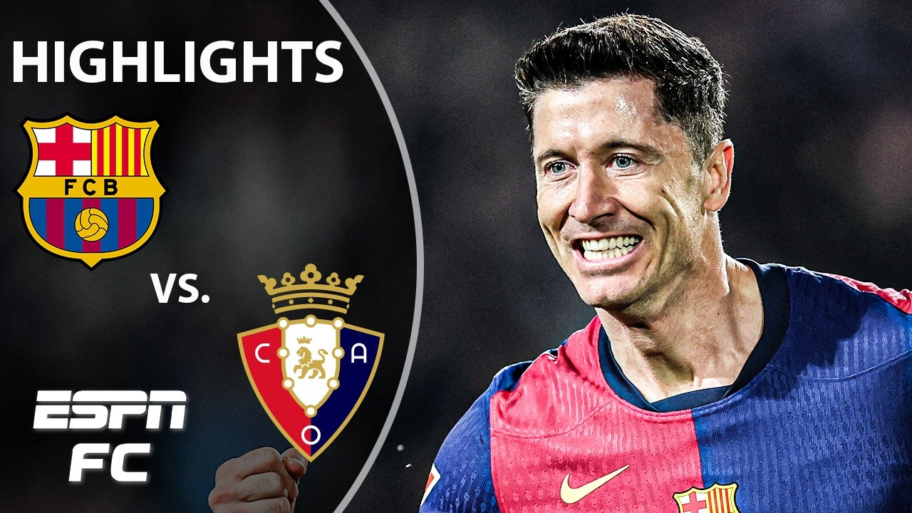HIGHLY ANTICIPATED 🚨 Barcelona vs. Osasuna | LALIGA Highlights | ESPN FC