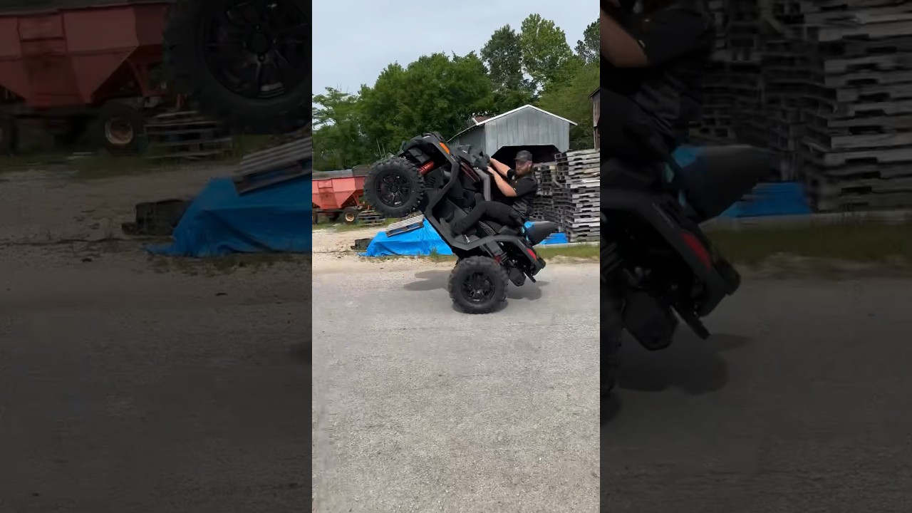 Can the New Gen 3 CFMOTO CFORCE 1000 Touring walk a wheelie? #offroad #atv #4x4 #cfmoto #atvoffroad