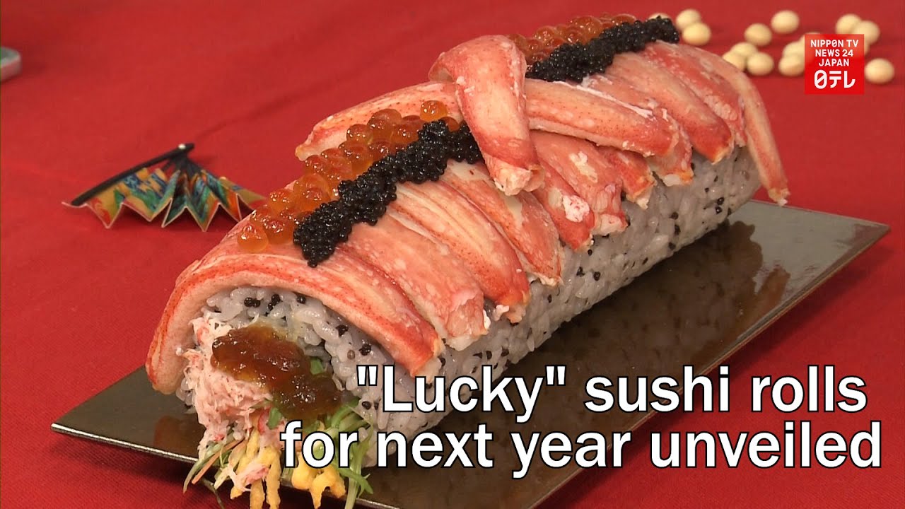 "Lucky" sushi rolls for next year unveiled