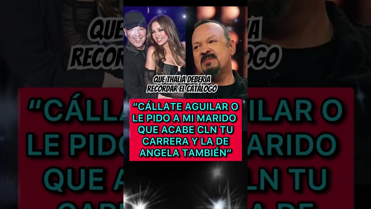 🔴THALÍA PONE EN SU LUGAR A PEPE AGUILAR #shorts