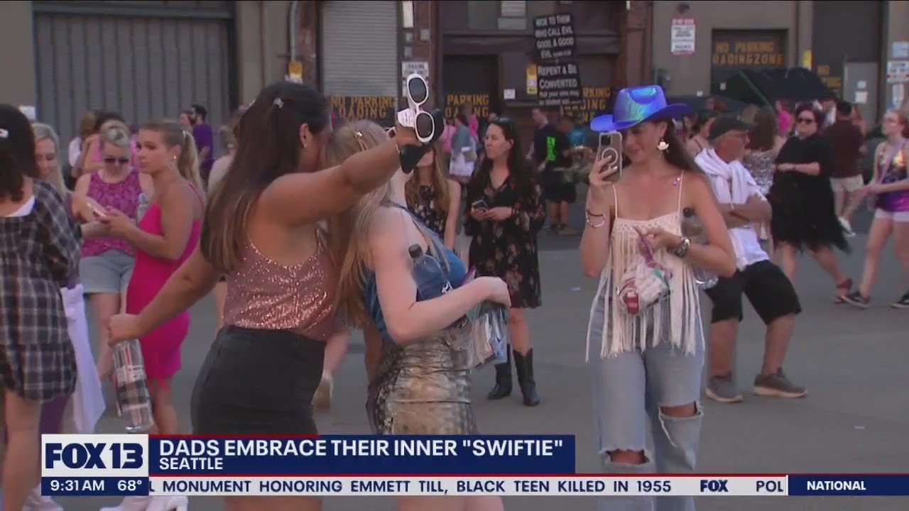 Dads embrace their inner "Swiftie" at Taylor Swift Eras Tour show in Seattle | FOX 13 Seattle