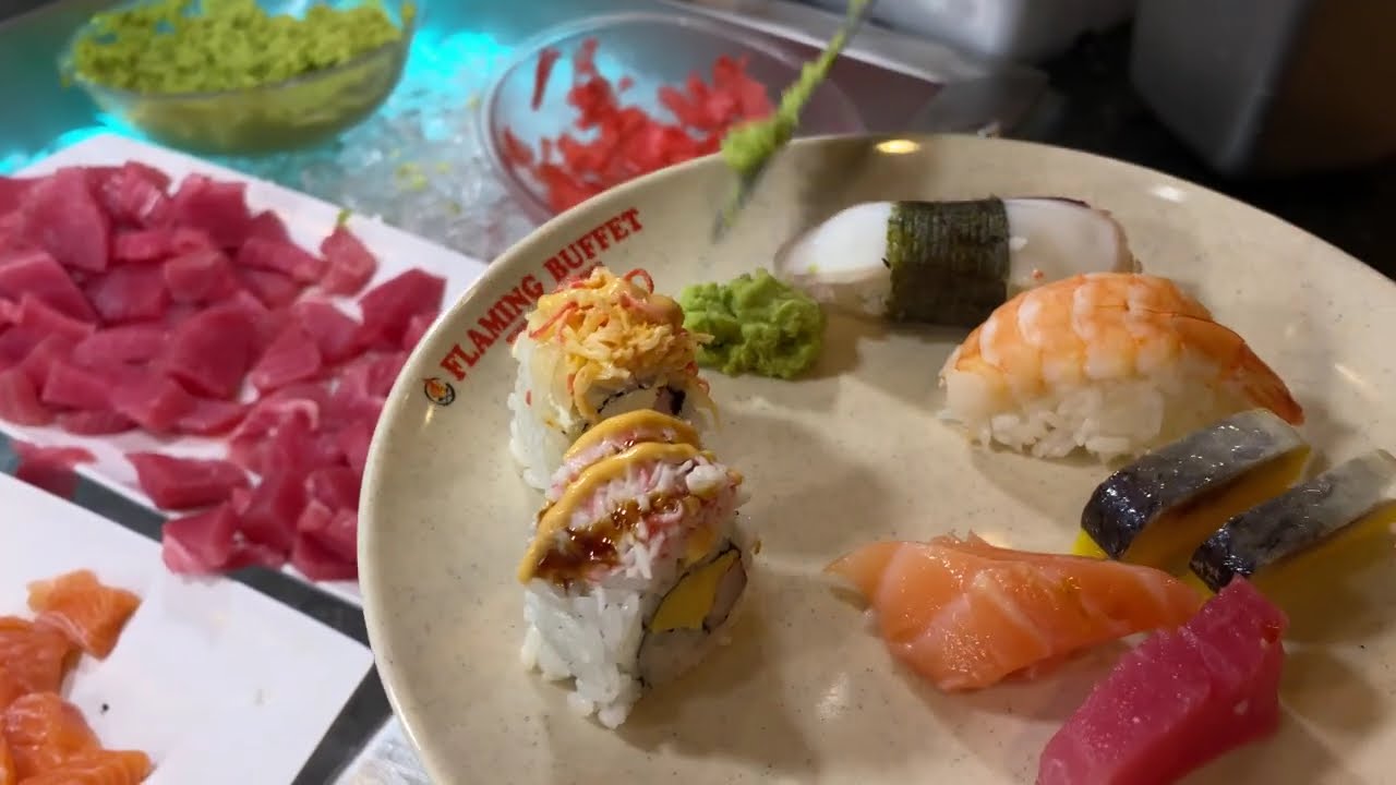 Flaming Buffet - Sushi, Grill & Seafood./ Bú Phê Ăn Bao Bụng (4K)