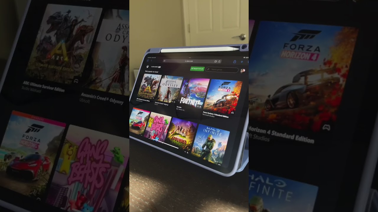 Cloud gaming on the iPad 🎮.          #tech #homeoffice #ipadgameplay #ipad #ipadpro #cloudgaming