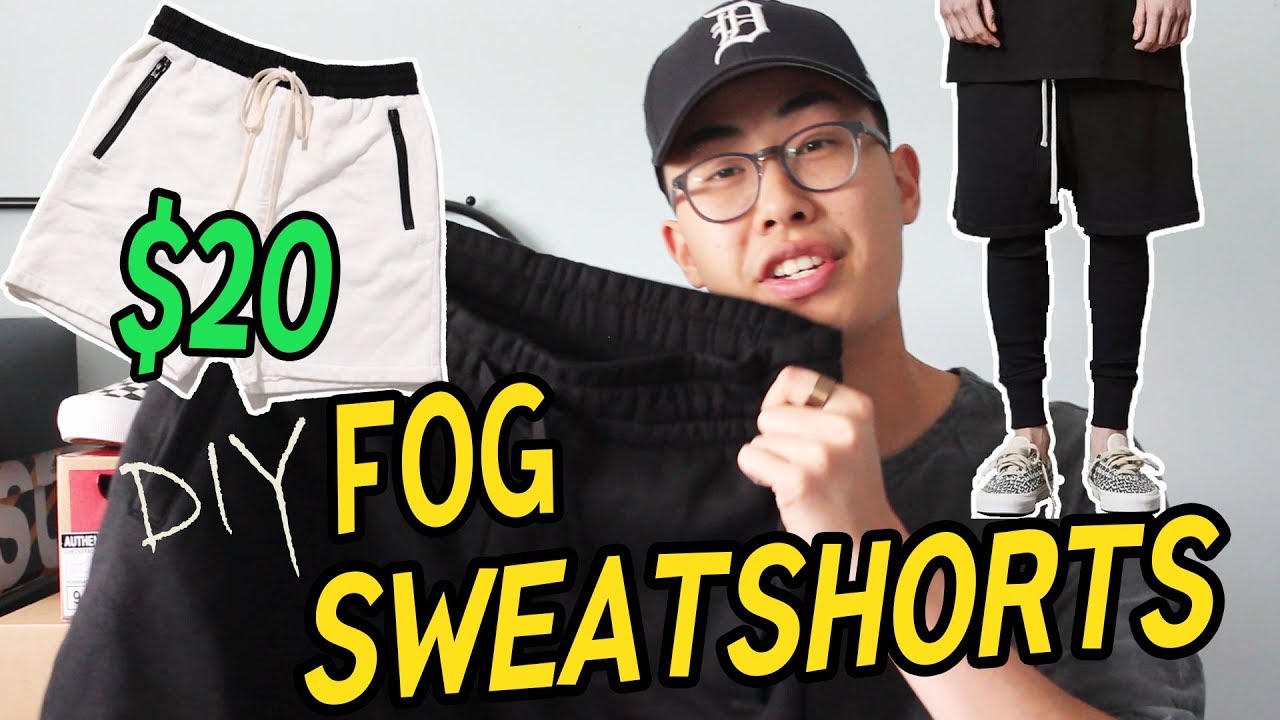 STREETWEAR DIY: DRAWSTRING SWEATSHORTS + GIVEAWAY! (CHEAP ALTERNATIVE TO FOG COLLECTION SWEATSHORTS)
