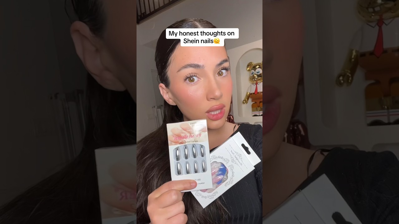 Honest thoughts on Shein nails 😳 #beauty #nails #pressonnails #nailart #shein #honestreview