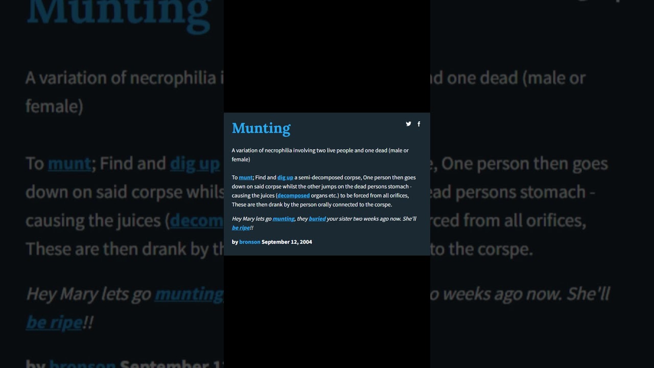 the definition of munting done by derpy burger