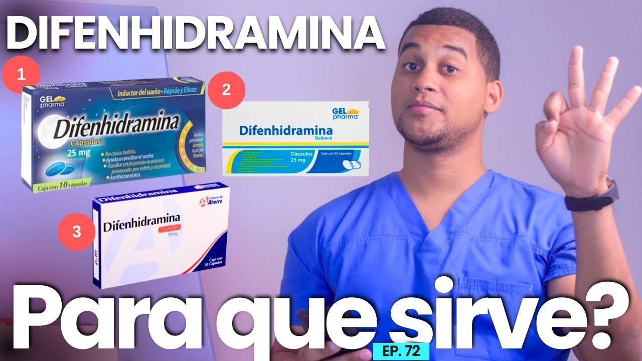 DIFENHIDRAMINA PARA QUE SIRVE | 3 COSAS | MEDICAMENTOS
