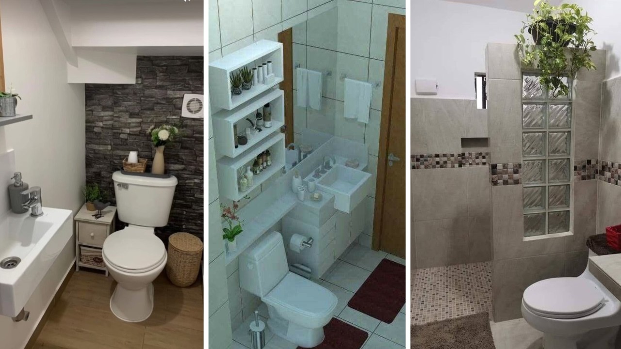 +277 iDEAS de BAÑOS PEQUEÑOS MODERNOS Y super ELEGANTES para inspirarte en la decoración de tu hogar