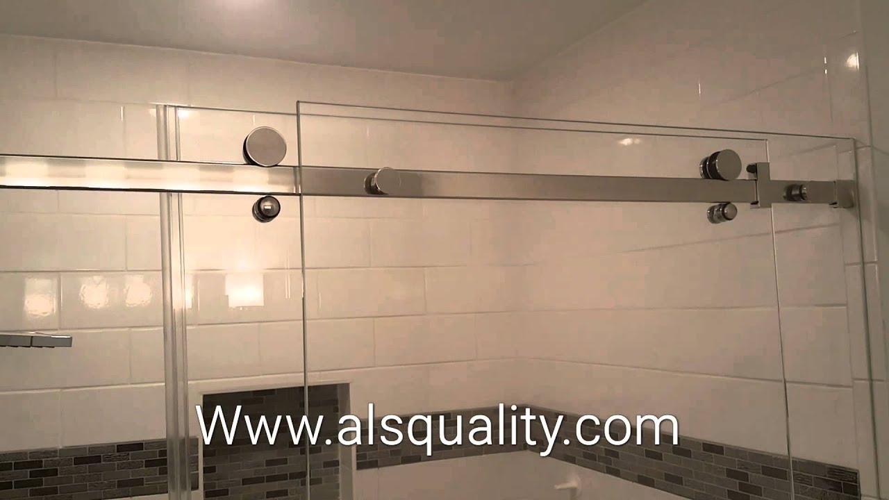 Serenity Custom frameless sliding shower door enclosure crl