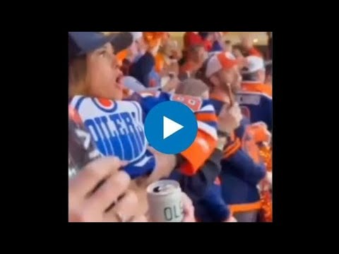 oilers fan flashes crowd nhl video | ice hockey fan goes viral after flashing | oilers fan flashes