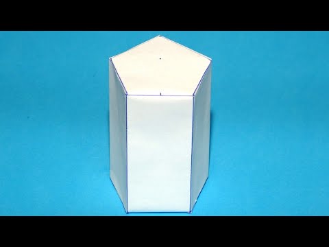 Como hacer un prisma pentagonal / Pentagonal prism easy