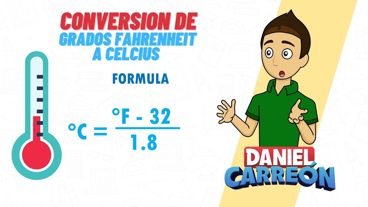 CONVERSIÓN DE GRADOS FAHRENHEIT A CELCIUS Super facil - para principiantes