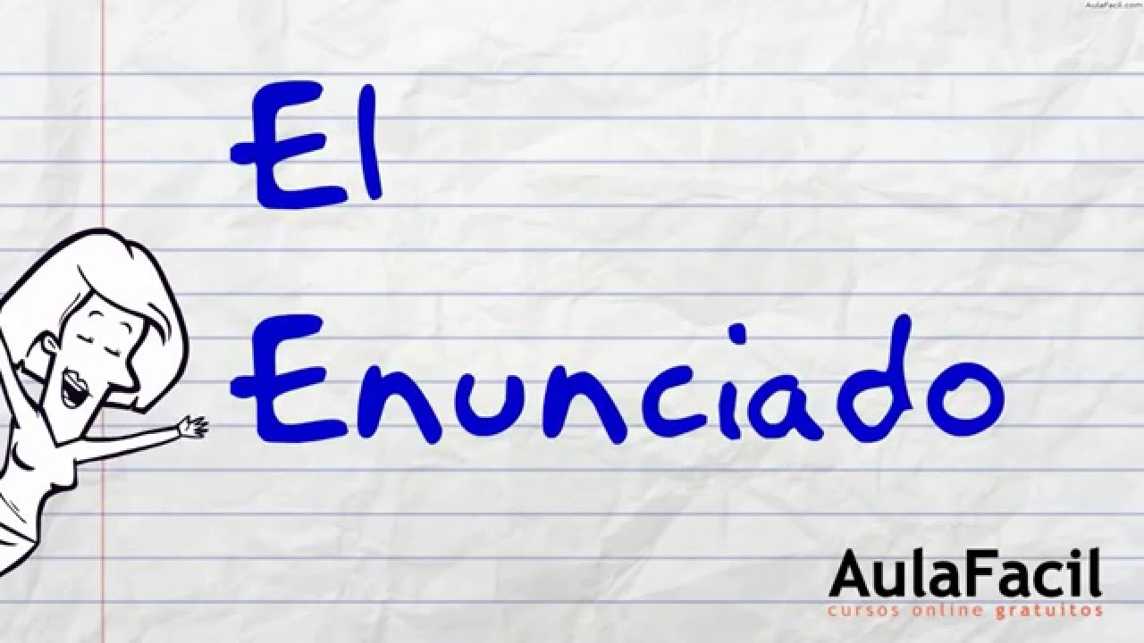 El Enunciado/Enunciados/Lengua 2 ESO/AulaFacil.com