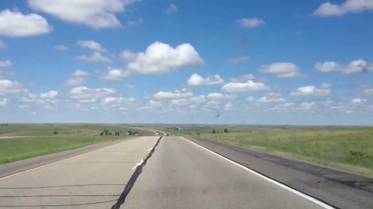 Crossing a time zone at 88 mph in South Dakota.