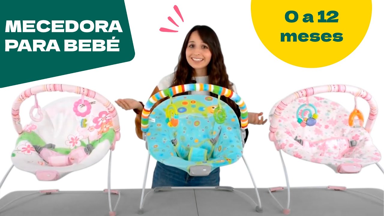 Silla Mecedora para bebés tipo bouncer con juguetes