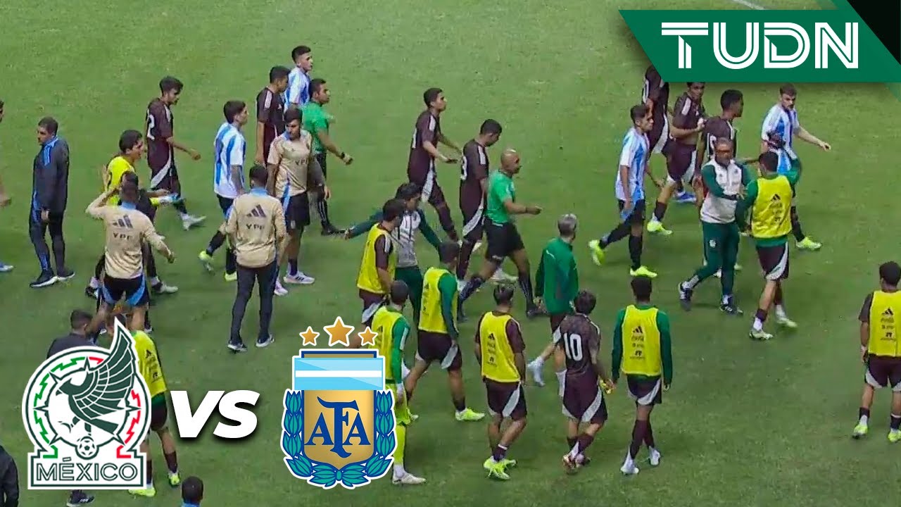 ¡Minutos finales y SE ARMÓ LA BRONCA! | México 3-0 Argentina | Amistoso Sub 23 | TUDN