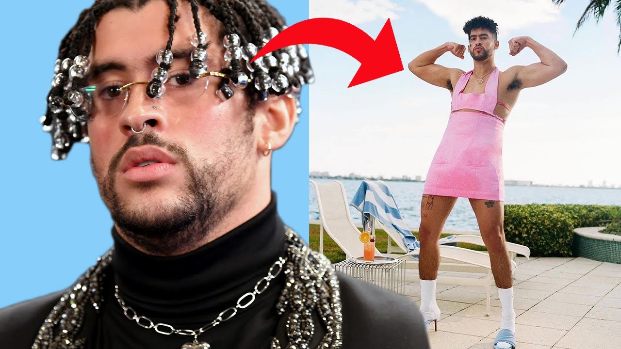 Bad Bunny Dresses As a WOMAN! #shorts