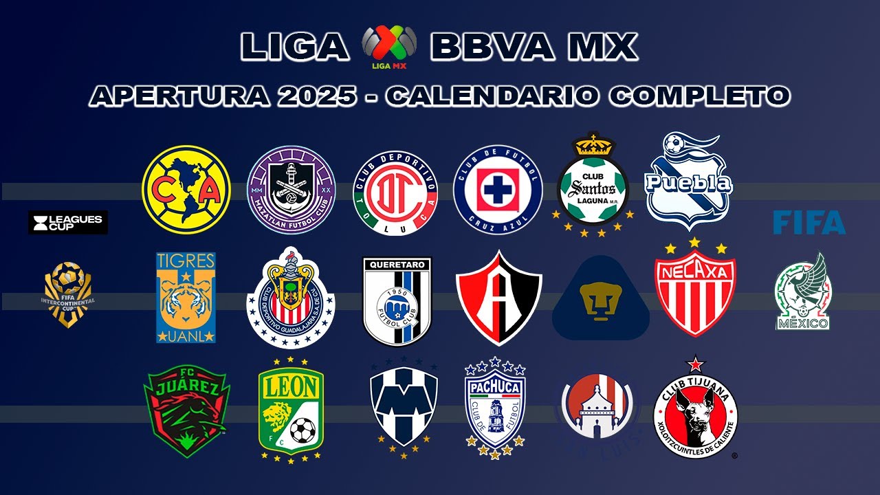 ESTE ES EL CALENDARIO COMPLETO Y CONFIRMADO PARA LIGA MX APERTURA 2025 ✅🇲🇽⚽