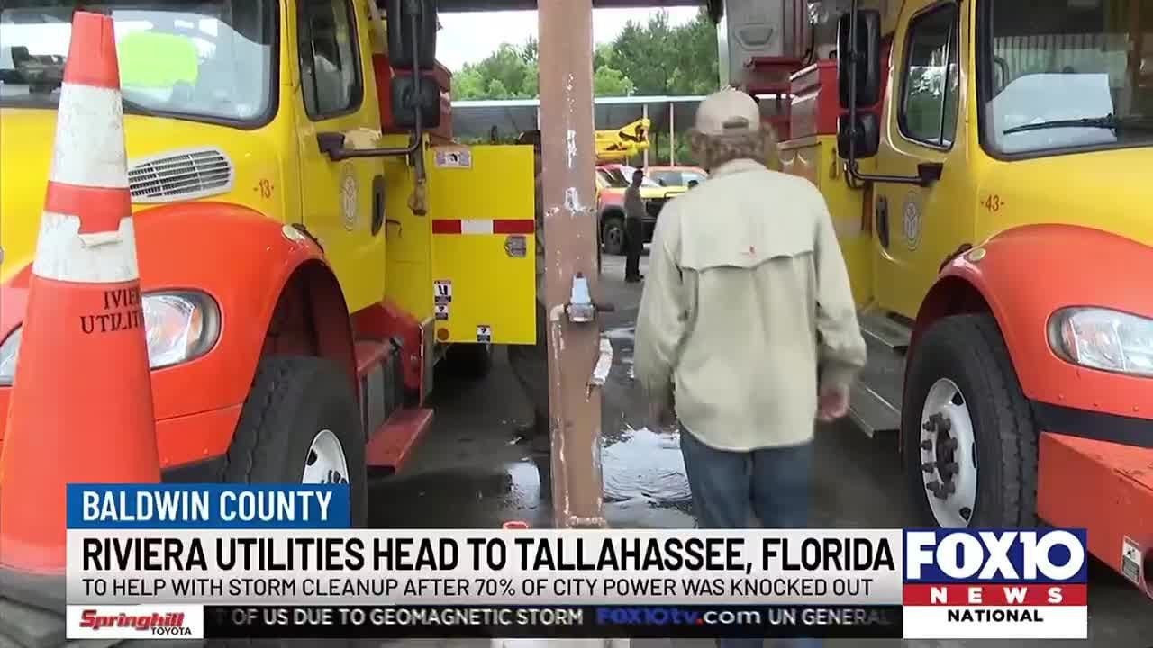 Riviera Utilities crews head to Florida after storms