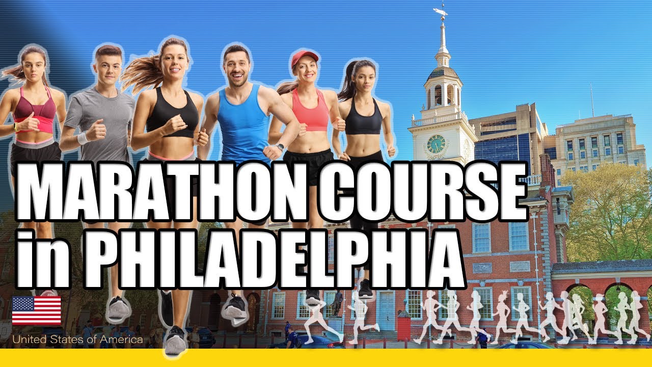Marathon course at Philadelphia Marathon