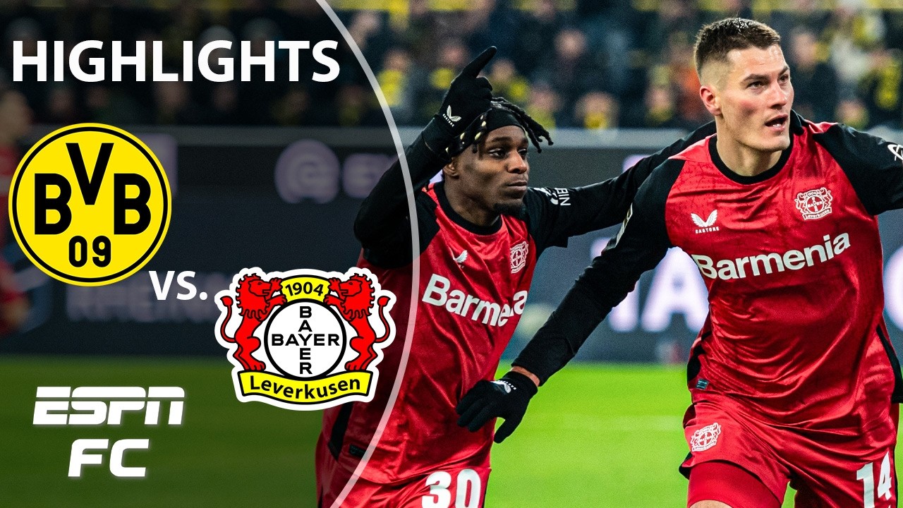 Patrik Schick BRACE ⚽ Borussia Dortmund vs. Bayer Leverkusen | Bundesliga Highlights | ESPN FC
