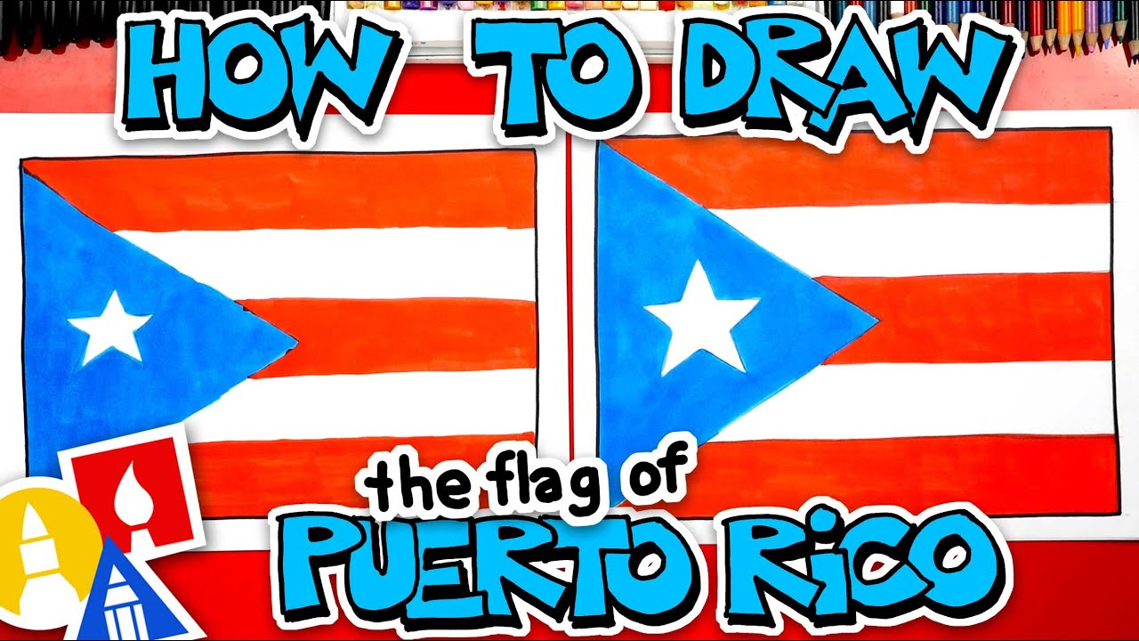 How To Draw The Puerto Rico Flag