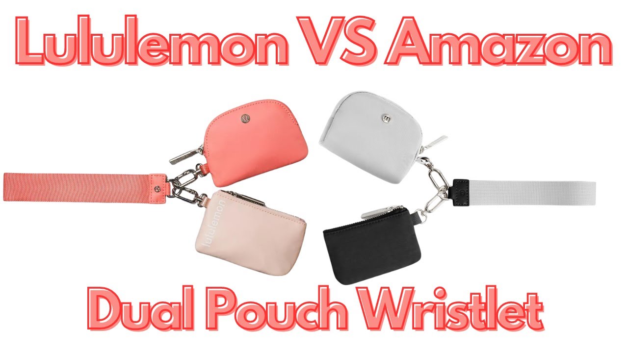 Lululemon Dual Pouch Wristlet VS Amazon Look a Like