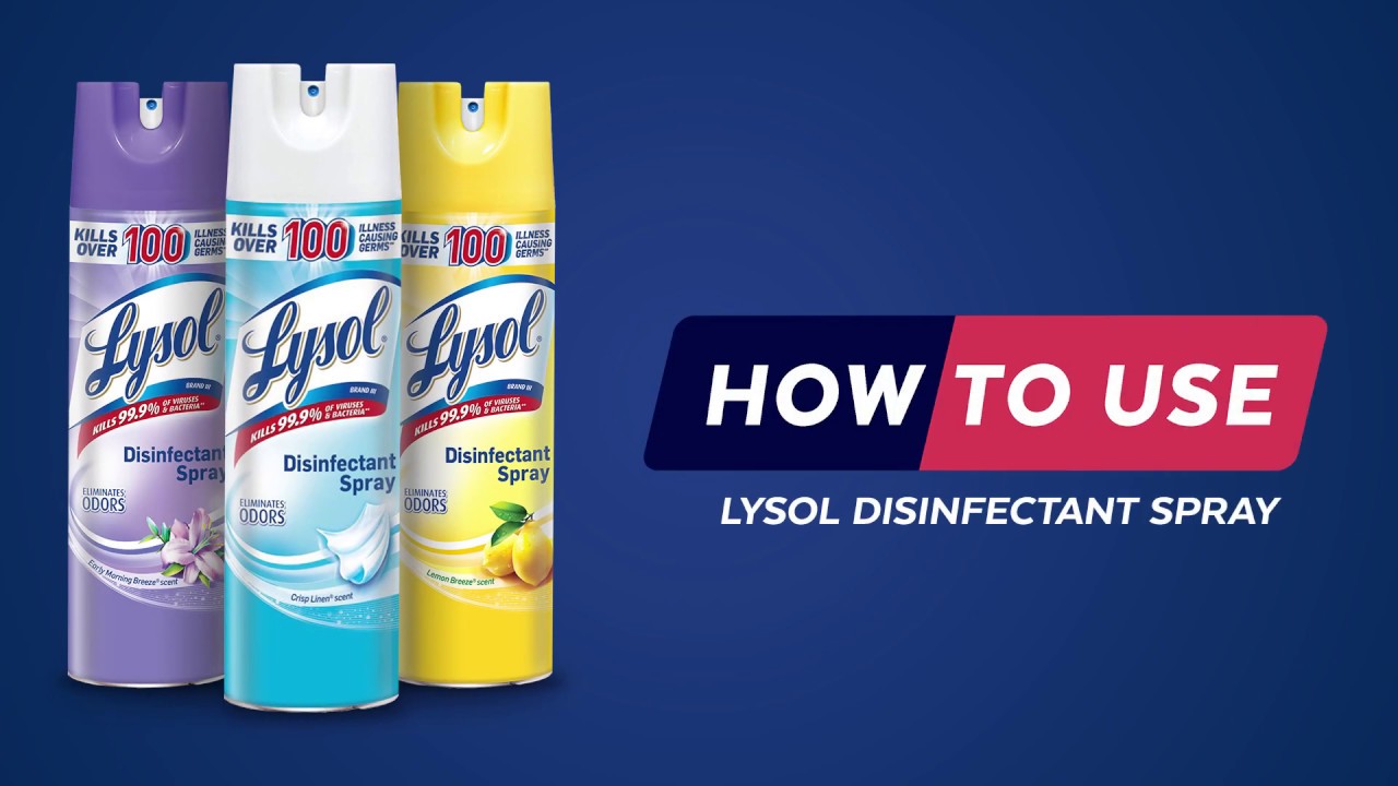 Lysol Disinfectant Spray How To Video