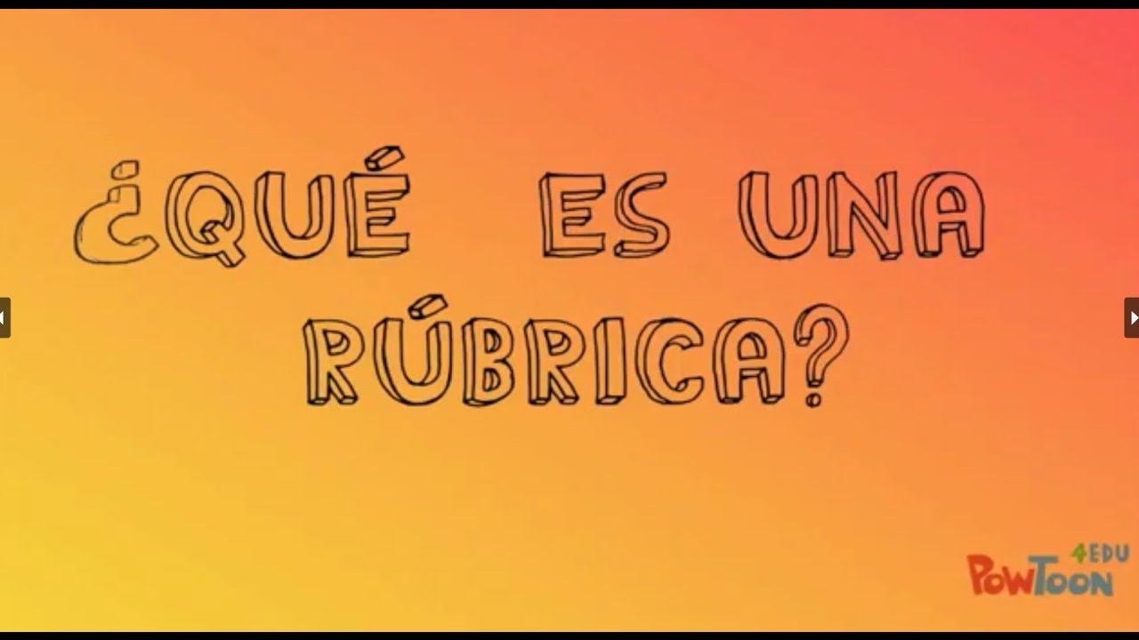 ¿Qué es una rúbrica?