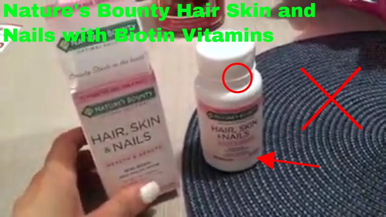 ✅ How To Use Nature's Bounty Hair Skin and Nails with Biotin Vitamins Review