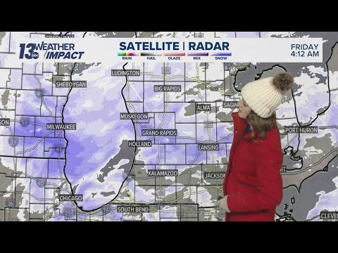 13 ON YOUR SIDE Forecast: Snow through Friday AM Leaving Slick Roads
