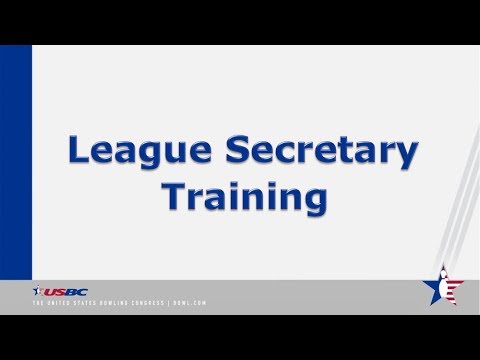 League Secretary Training