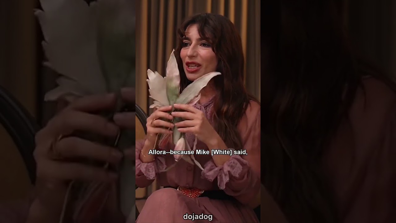 #SabrinaImpacciatore AKA Valentina reveals #TheWhiteLotus scene is improvised🙌😱