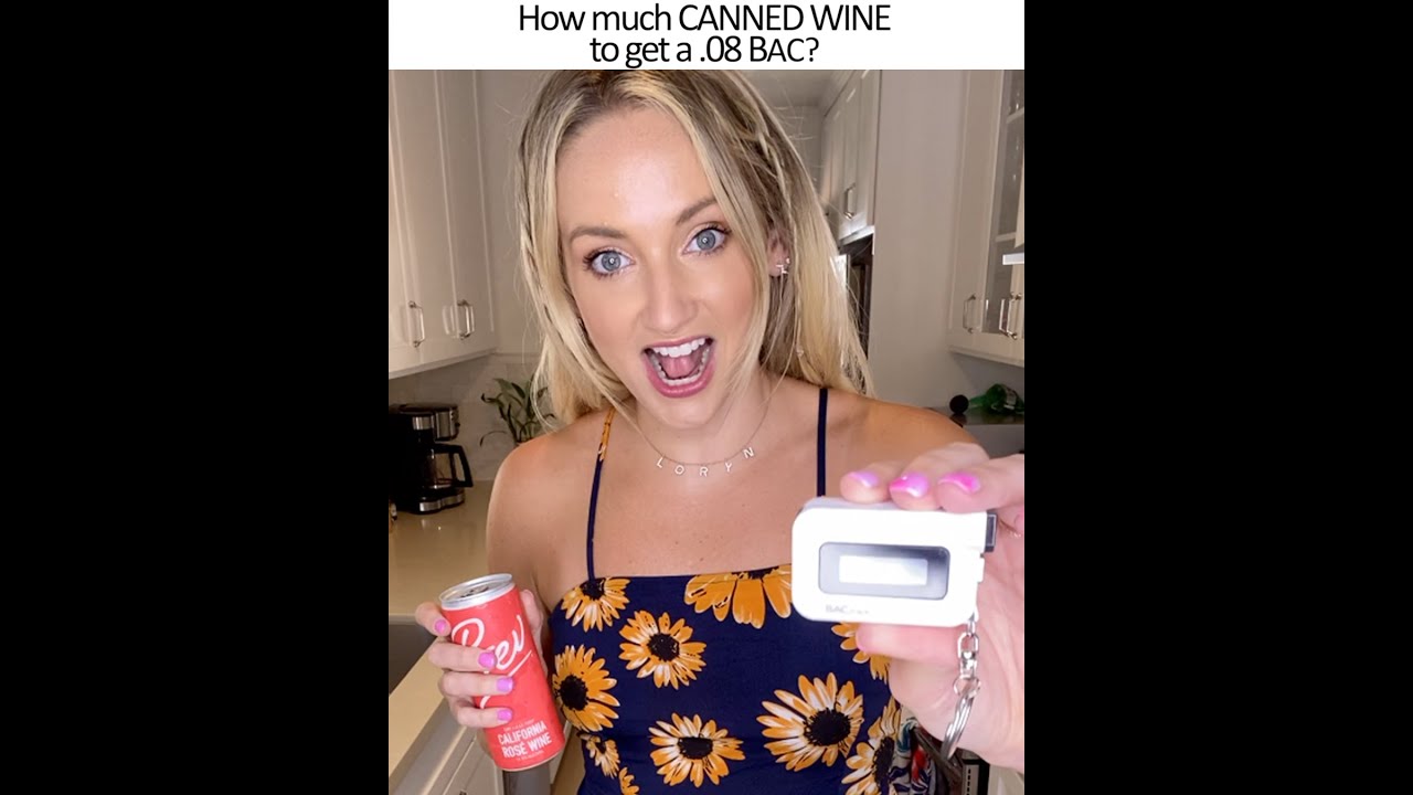 How much CANNED WINE to reach a .08% BAC?