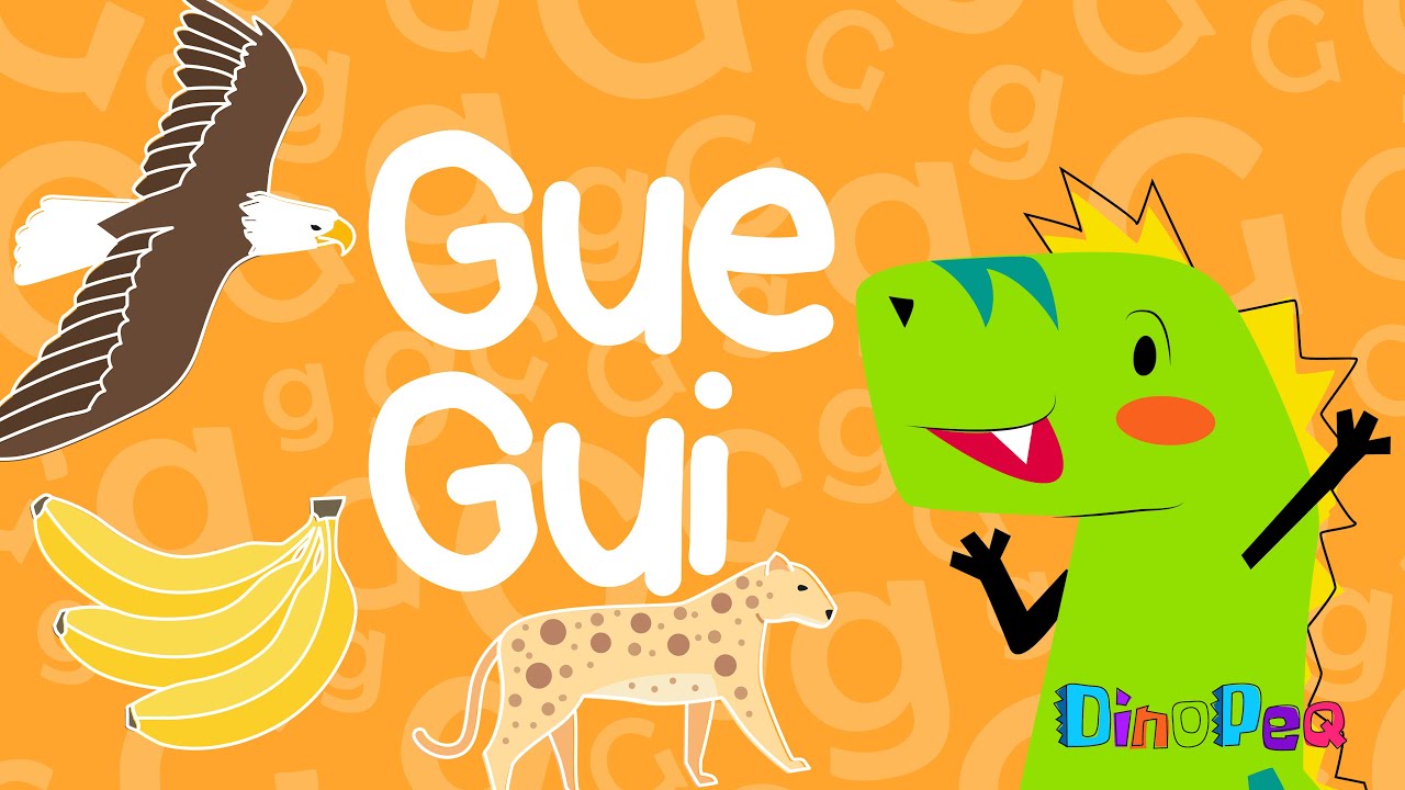 Gue Gui | Sílabas | Vocabulario para niños | 🦖 DinoPeq