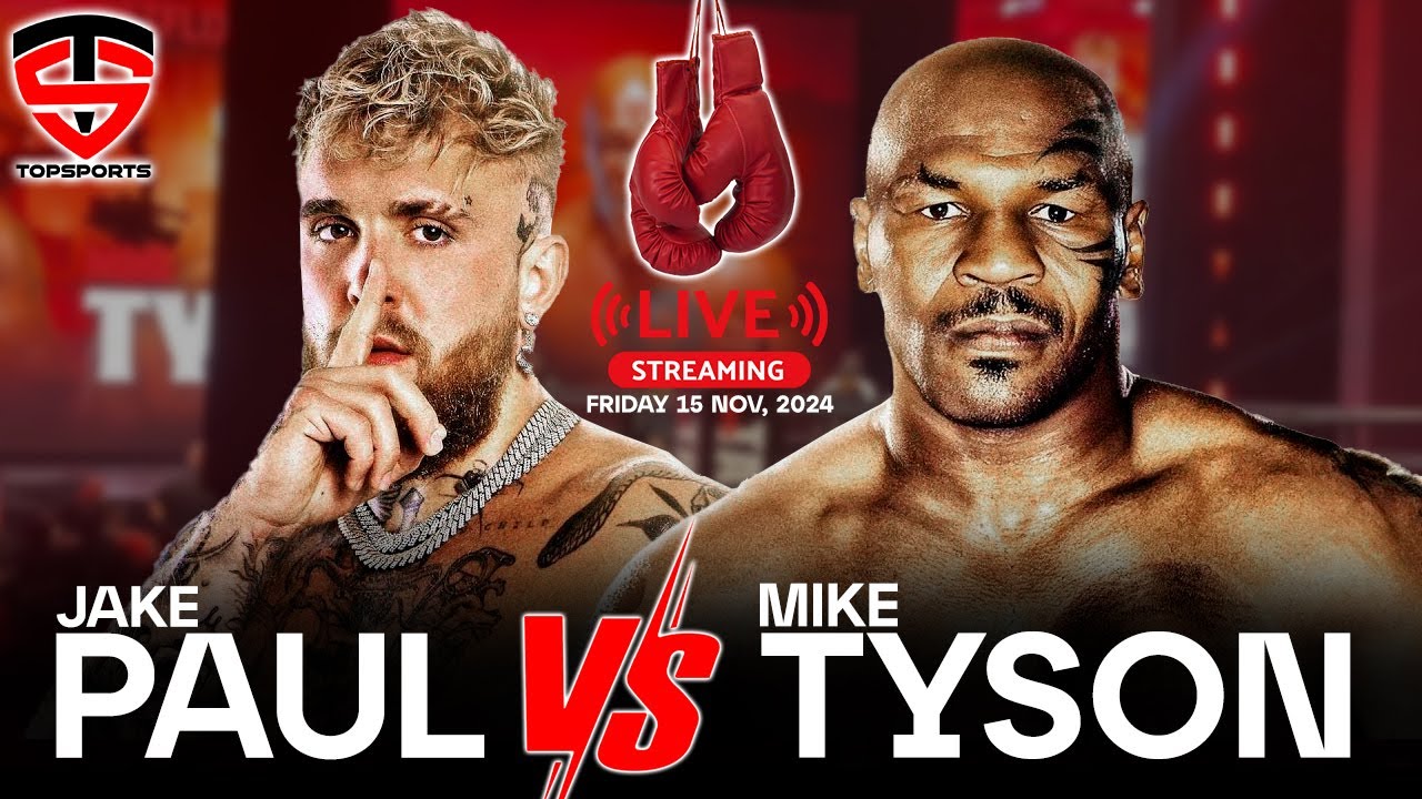 MIKE TYSON Vs JAKE PAUL ! Watch free Live Stream on Stream East