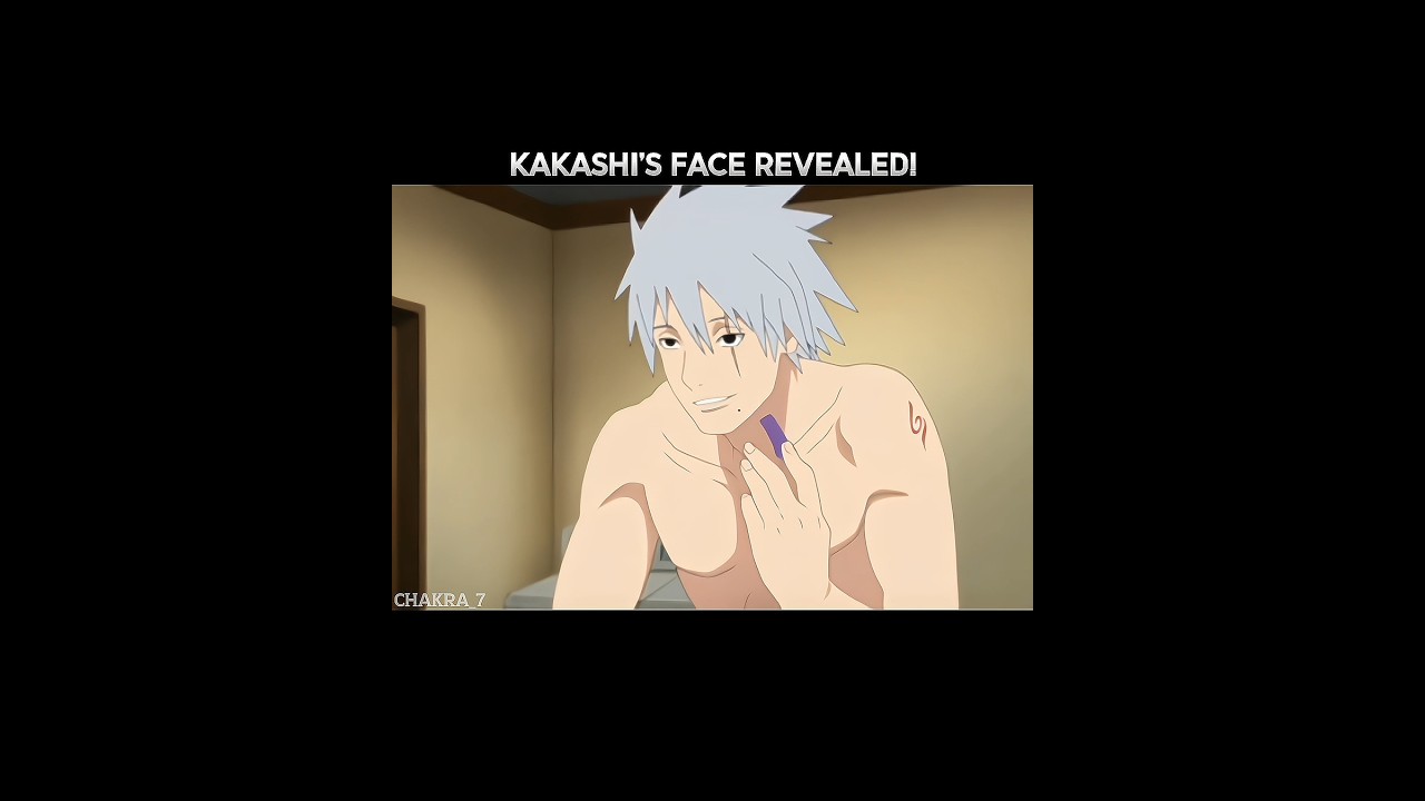 Kakashi's face Revealed! #kakashi #naruto #shorts