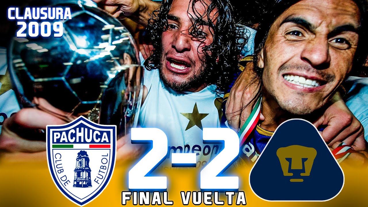 La NOCHE que Pumas GANÓ la SEXTA 🏆 🐭 Pachuca 2-2 Pumas 🐾 - Final vuelta - Clausura 2009