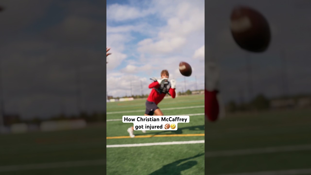 How Christian McCaffrey got injured‼️🤦🏽 #footballshorts #nfl #americanfootball
