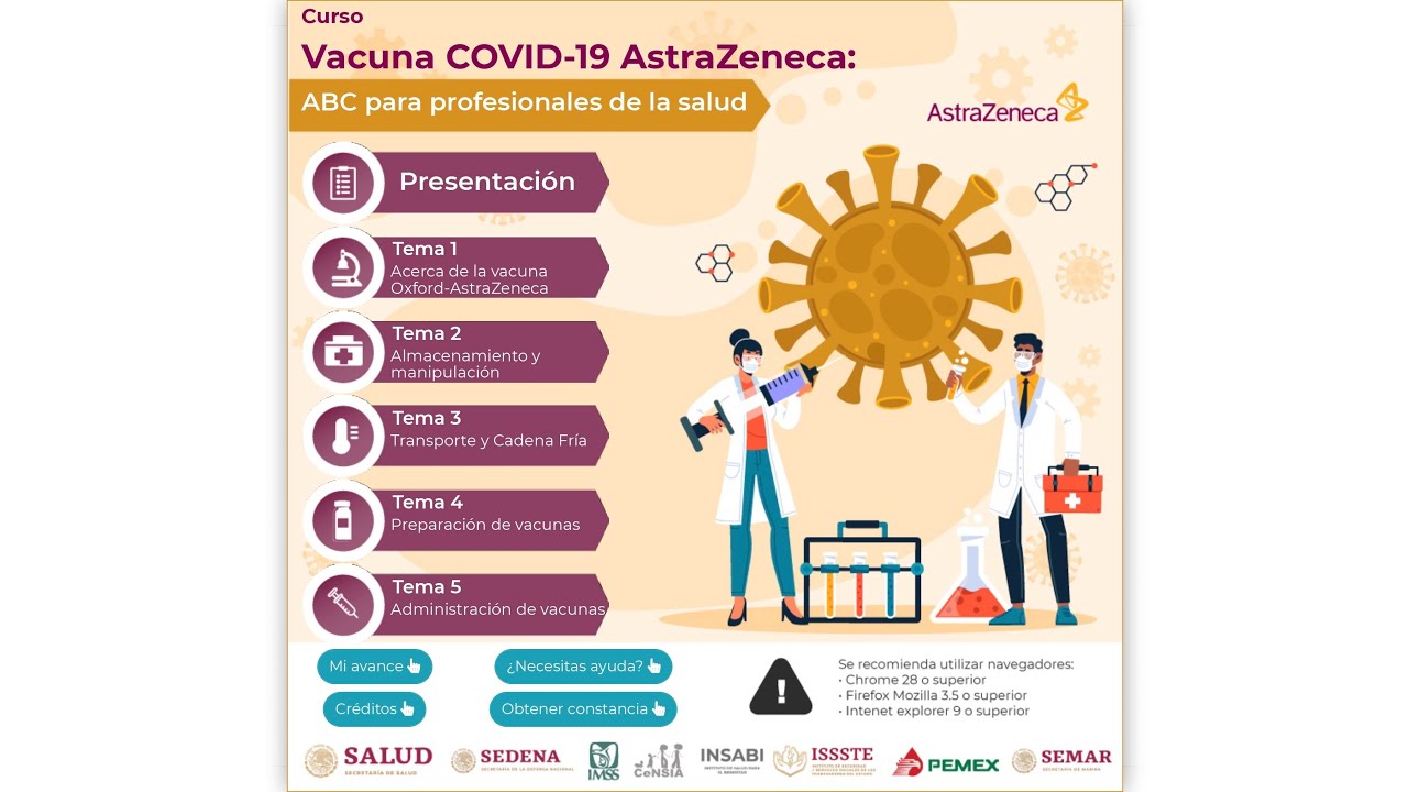 Curso CLIMSS - Vacuna COVID-19 AstraZeneca: ABC para profesionales de la salud